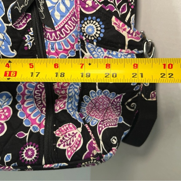 Vera Bradley Stroll Around Baby Diaper Bag “Alpine Floral” Pink Blue Black Md - Picture 12 of 15